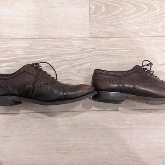 Allen Edmonds Strands + Mahogany polish + shoe trees